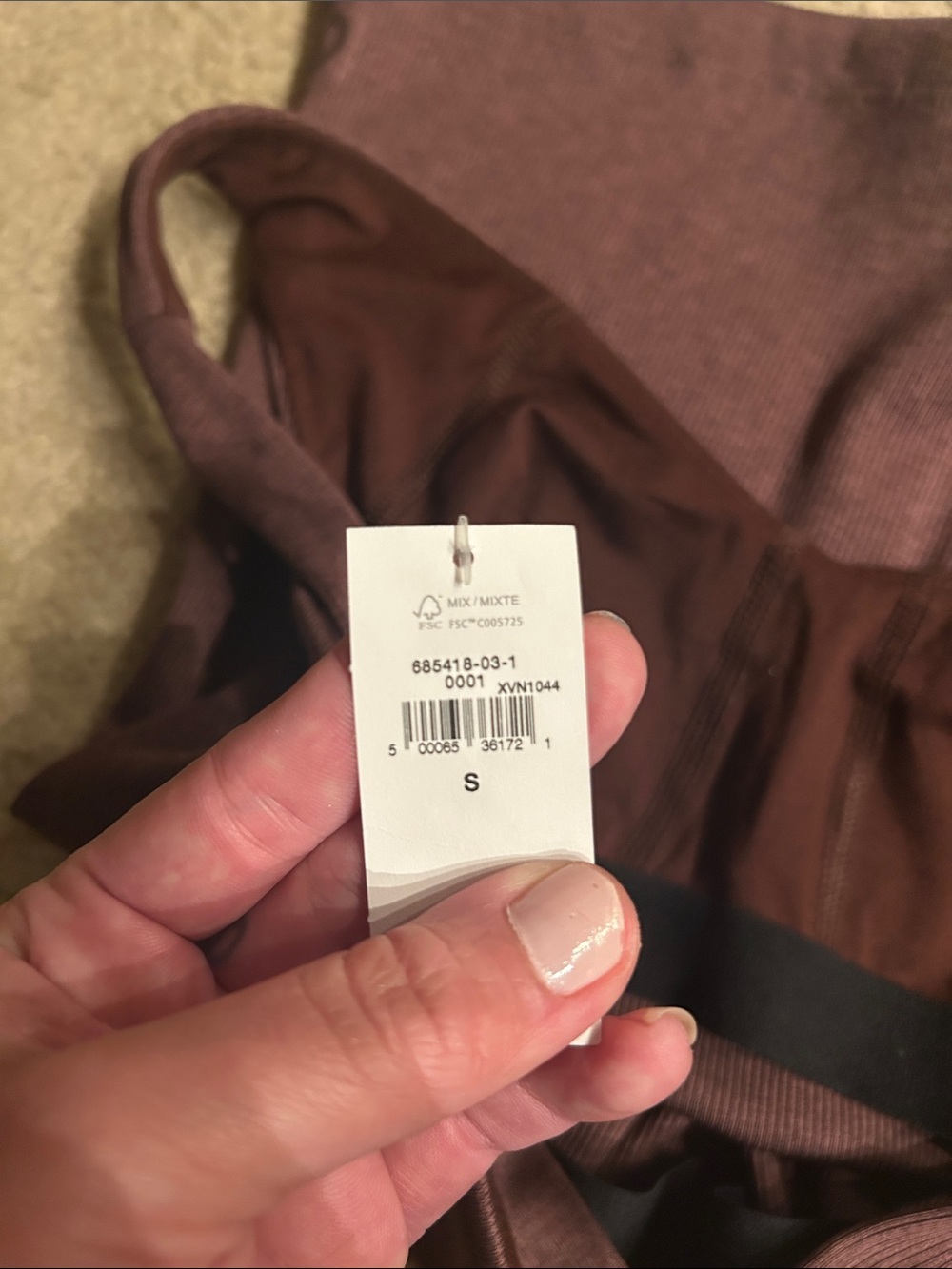 GAP Maroon Ribbed Racerback Tank - Picture 6 of 6